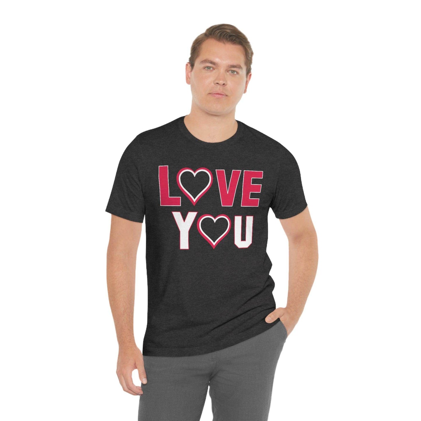 love you heart Tee - Giftsmojo