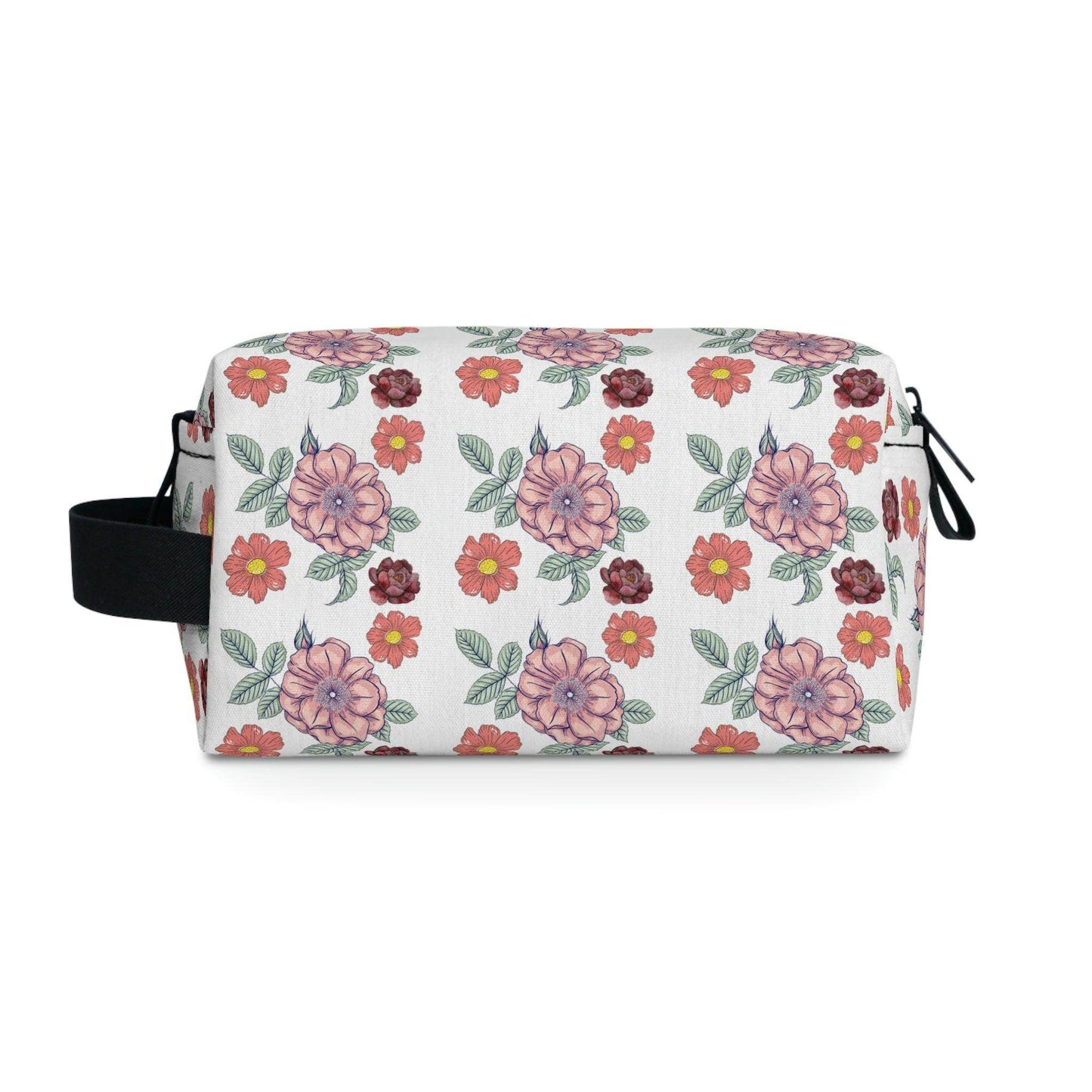Floral Makeup Bag | flower makeup bag | Cosmetic Bag | Travel Bag | floral Toiletry Bag | cute makeup bag | makeup pouch | aesthetic makeup - Giftsmojo