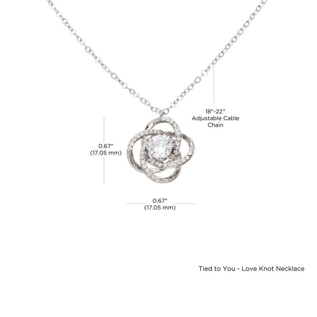 Tied to You - Love Knot Necklace - Giftsmojo