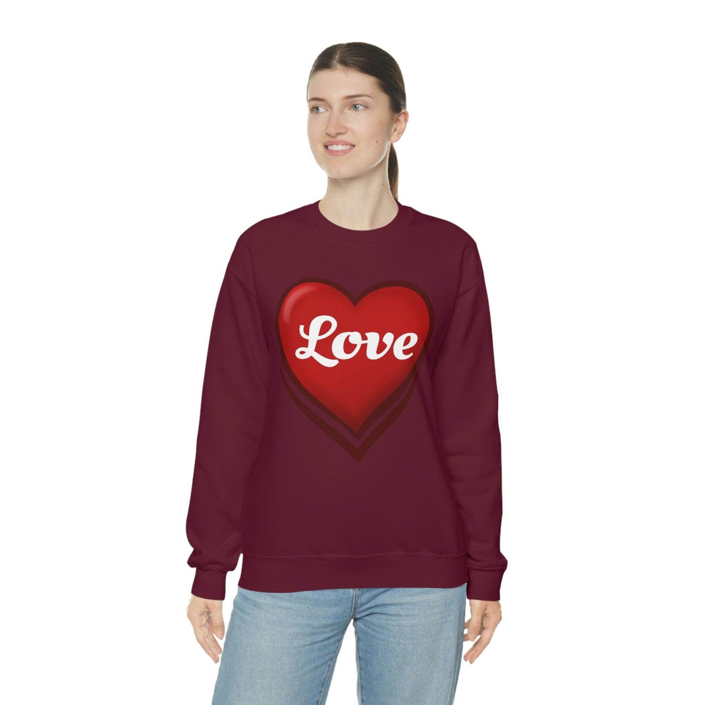 Love Sweatshirt, Valentine's Gift, - Giftsmojo