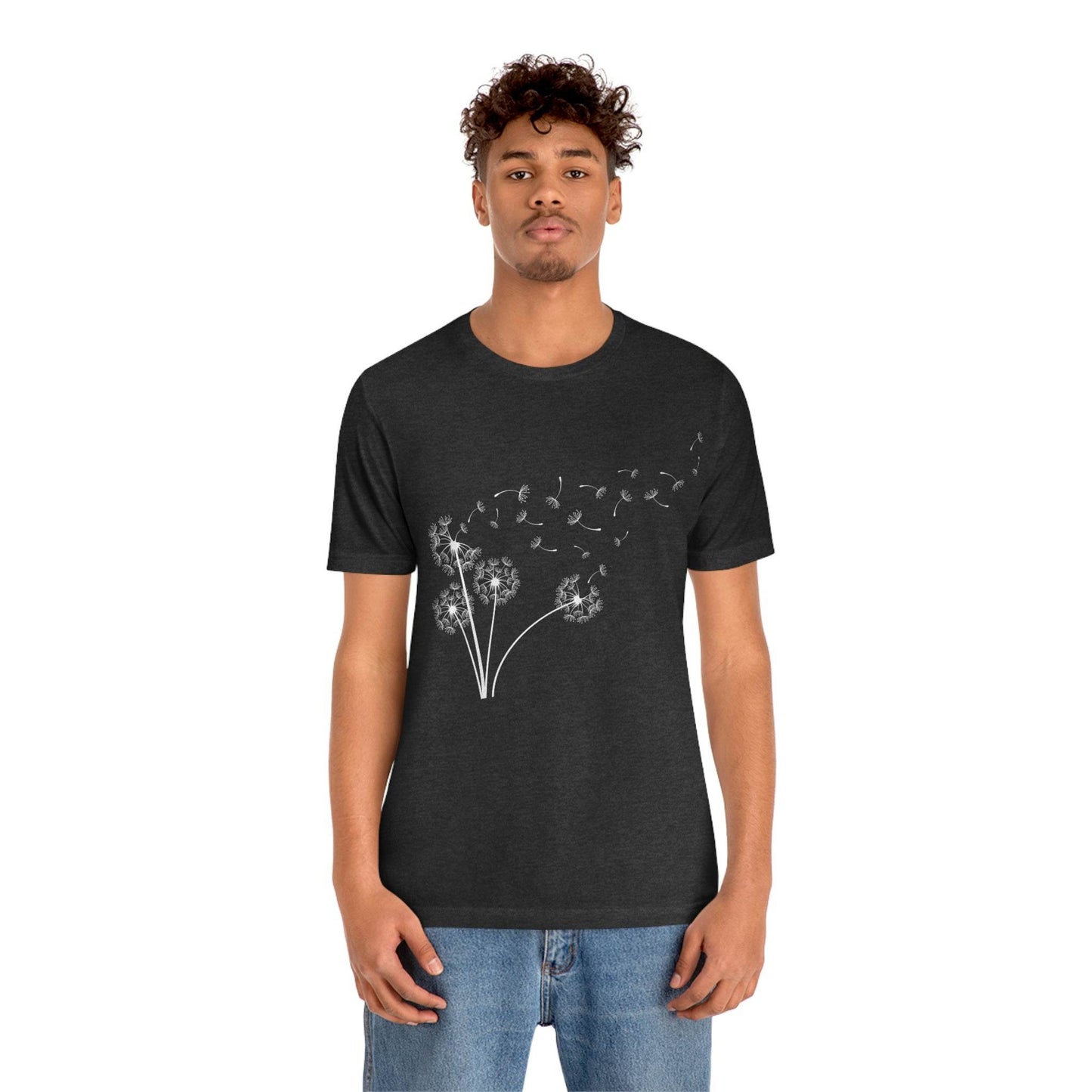 Dandelion Shirt, Boho Windflower Shirt, Dandelion Shirt for Her, Windflower Tee, Meditation Gift, Yoga Shirt, Inspirational Shirt, Bday Tees - Giftsmojo