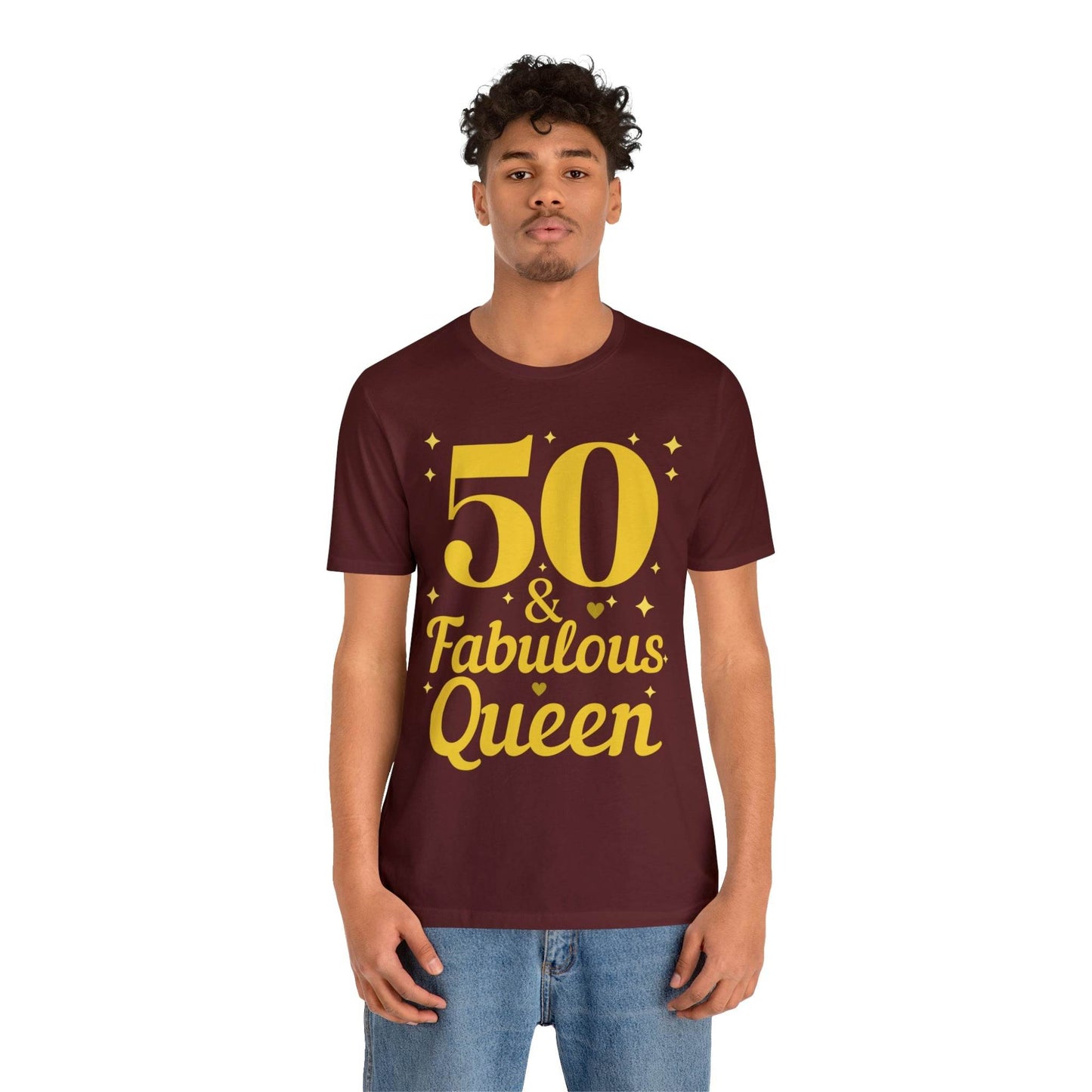 50 and Fabulous Queen shirt, Funny 50th birthday shirt - Giftsmojo