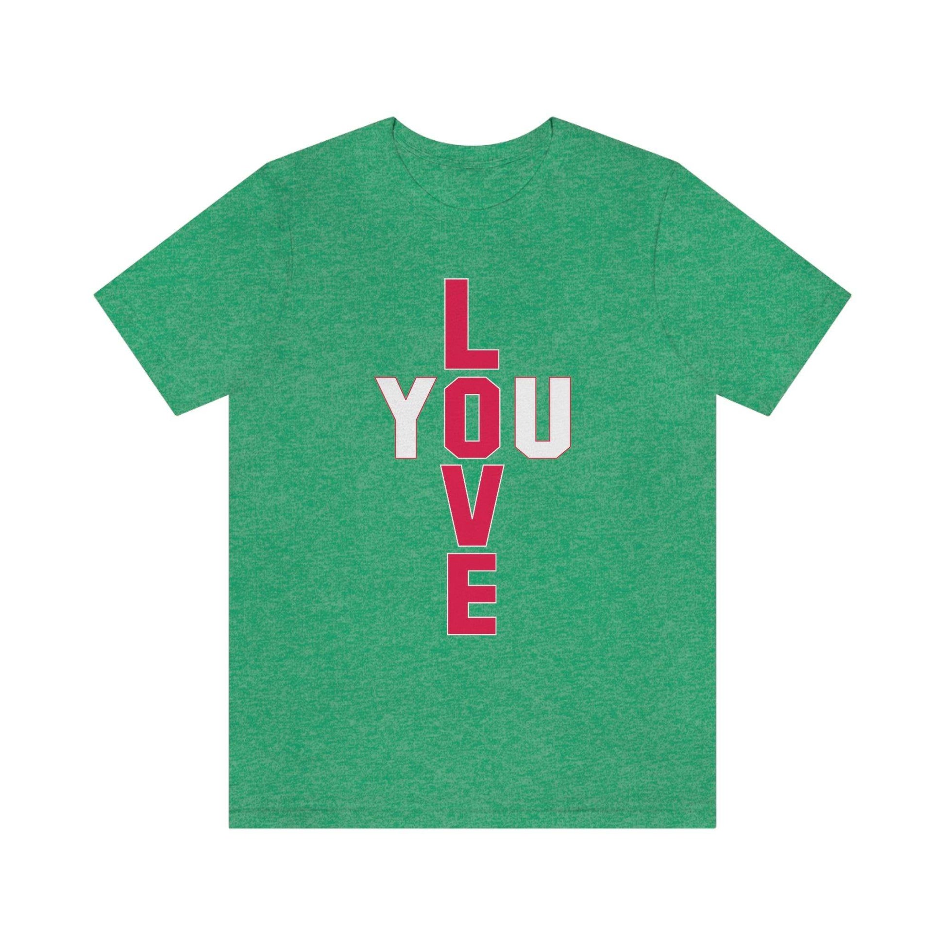 T-shape Love you Tee - Giftsmojo