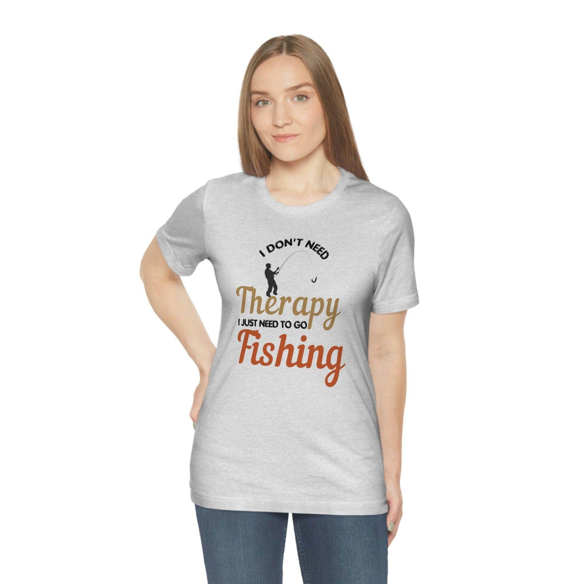 I don't need therapy I just need to go Fishing shirt, fishing shirt, dad shirt, father's day shirt, gift for Dad - Giftsmojo