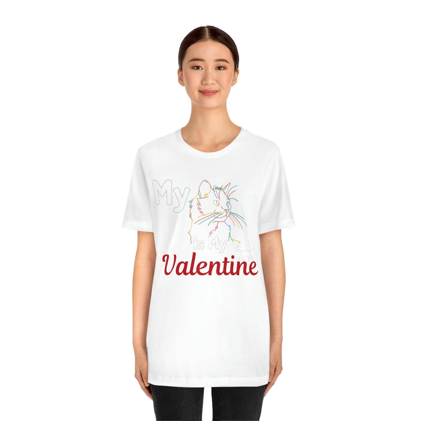 My Cat is My Valentine, Cute Pet lover Valentine shirt - Cute Cat lover shirt - Cat Mom shirt - Giftsmojo