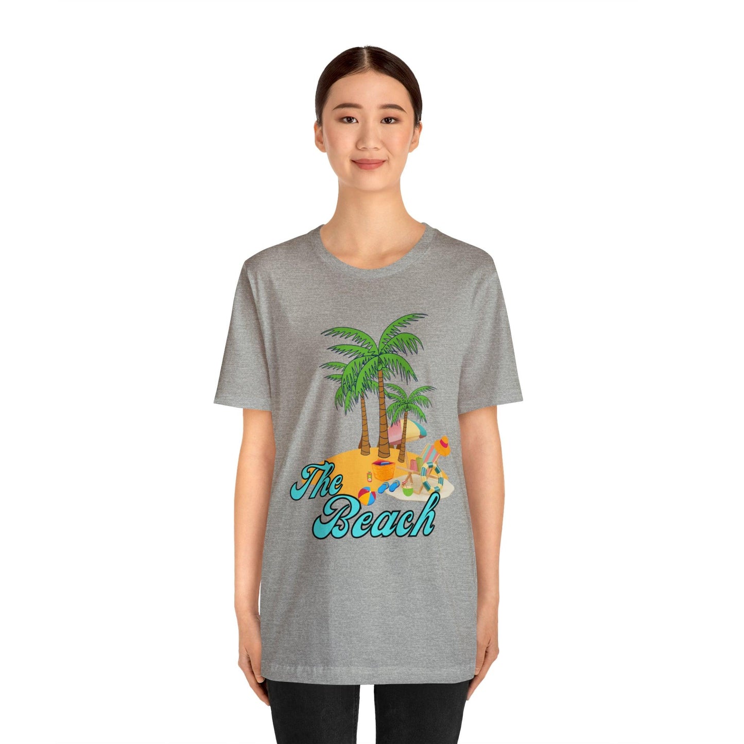 The Beach shirt, Beach t-shirt, Summer shirt, Beachwear, Beach fashion, Tropical print, Trendy design, Stylish beach apparel