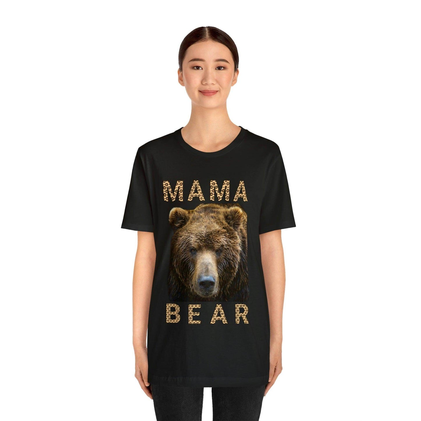 Mothers day shirt | Leopard Print Mama Bear Shirt | Mama Bear Tshirt, Funny mom shirt | best mom shirt | Momma Bear, Mama Bear Gift, Animal Nature Lover Shirt - Giftsmojo