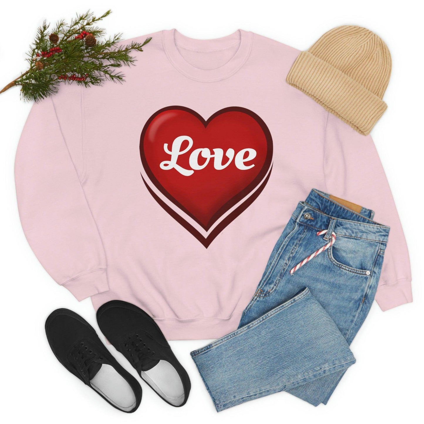 Love Sweatshirt, Valentine's Gift, - Giftsmojo