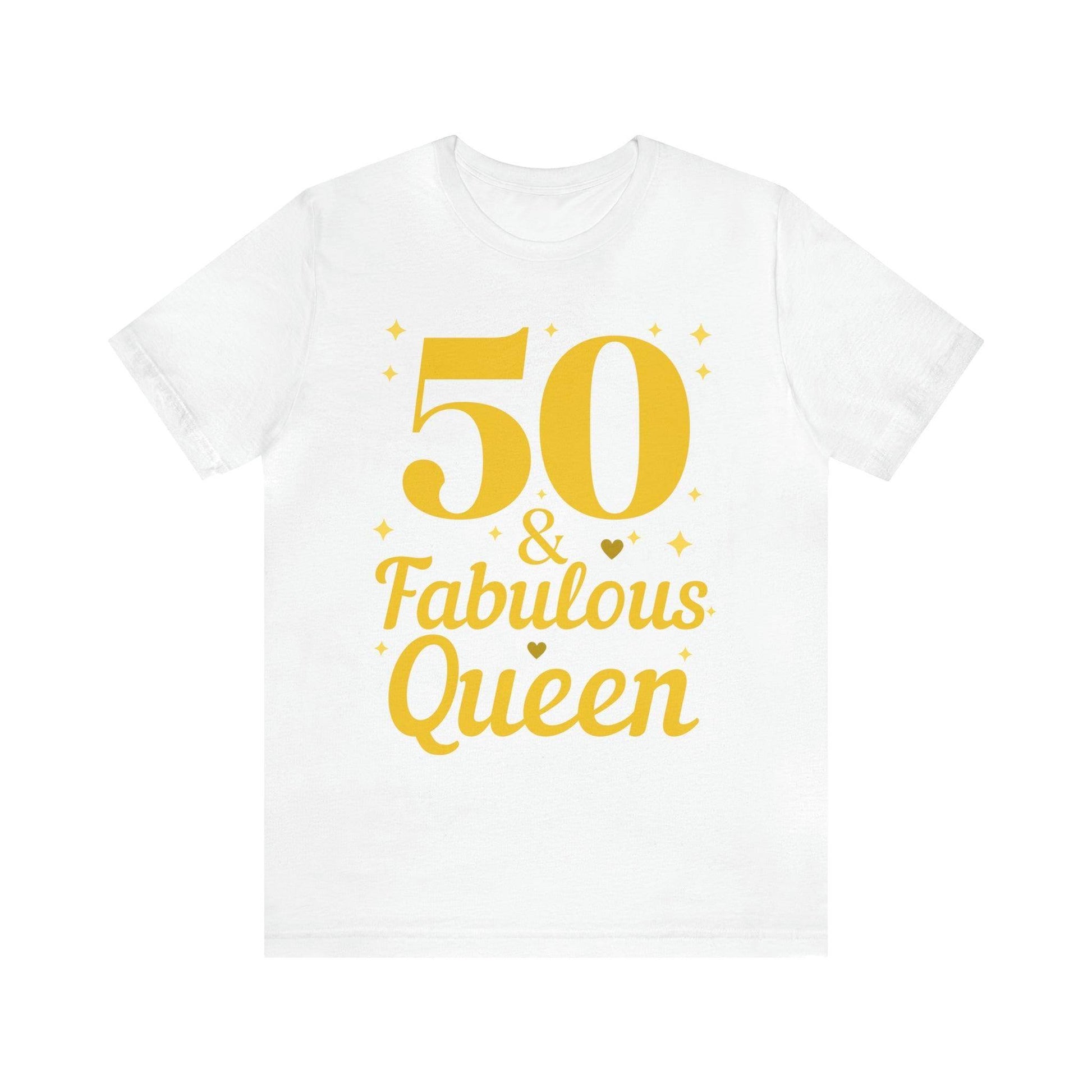 50 and Fabulous Queen shirt, Funny 50th birthday shirt - Giftsmojo
