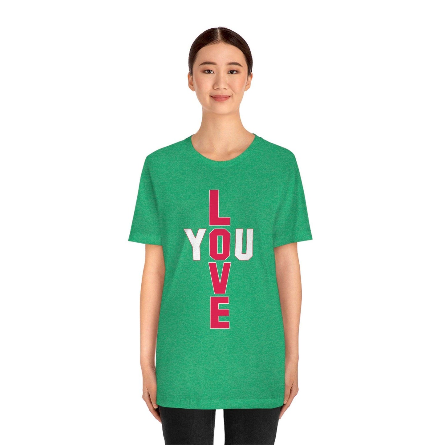 T-shape Love you Tee - Giftsmojo