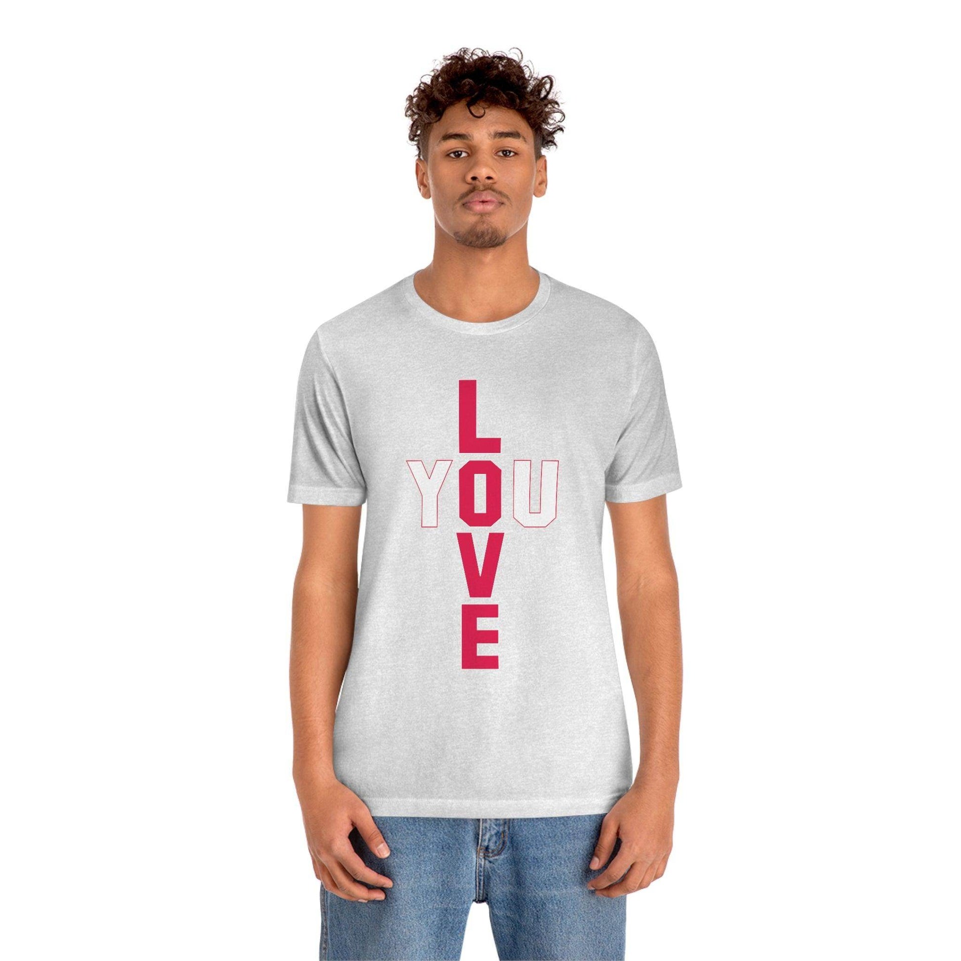 T-shape Love you Tee - Giftsmojo