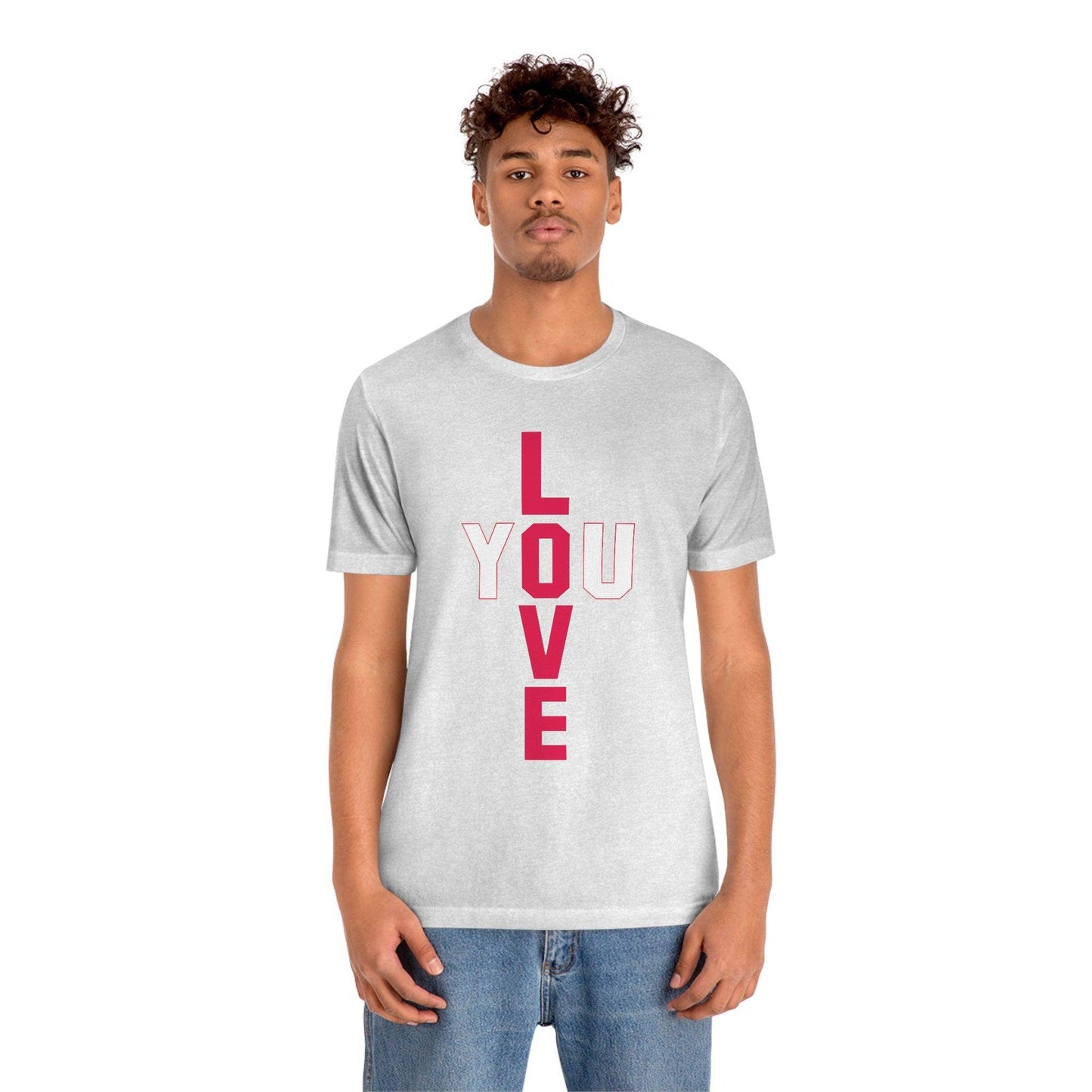 T-shape Love you Tee - Giftsmojo