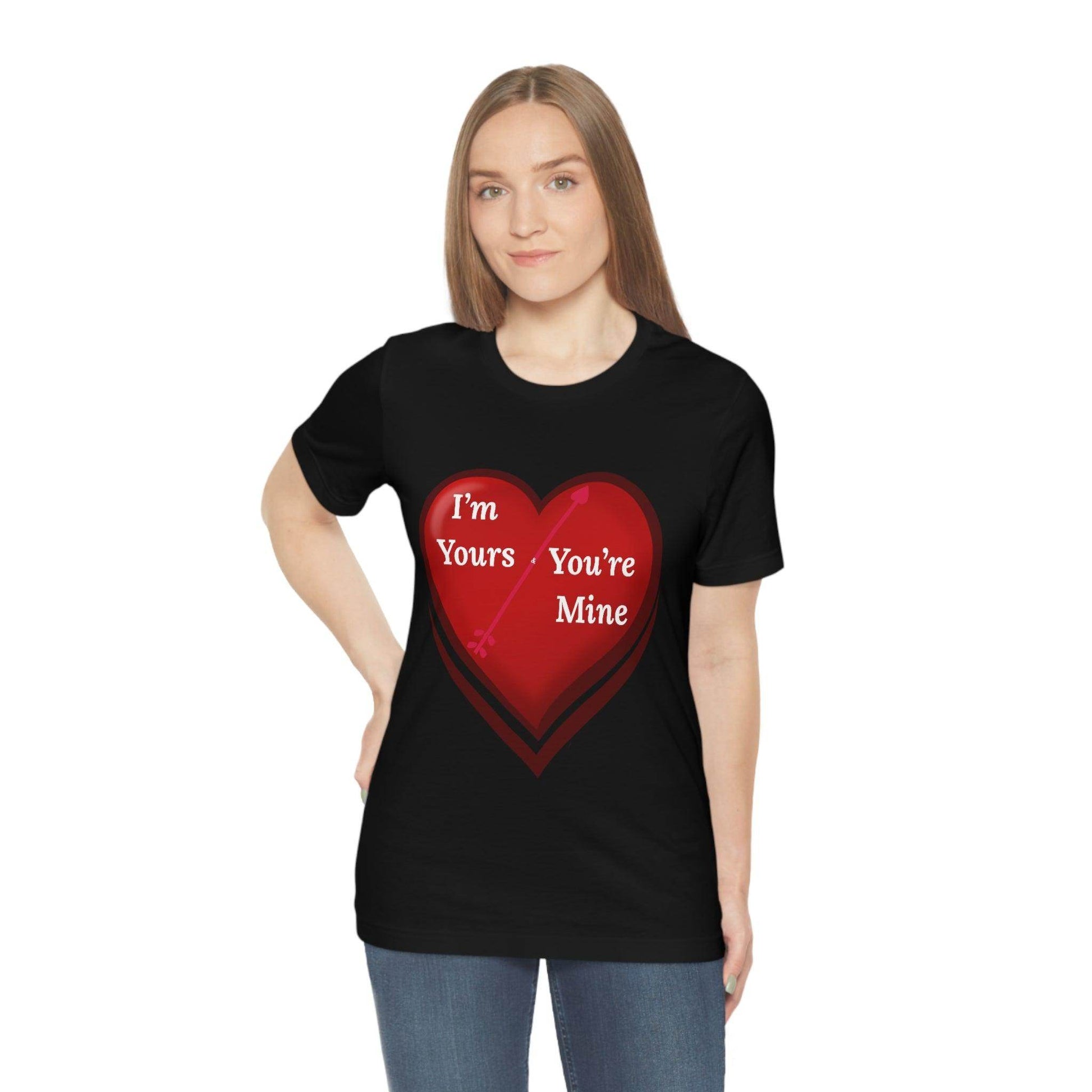 I'm Yours and You're Mine Heart Tee - Giftsmojo