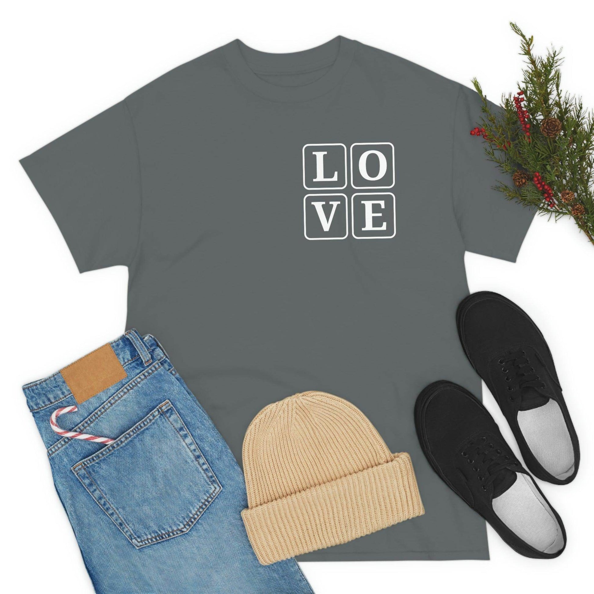 Love Square T-Shirt, - Giftsmojo