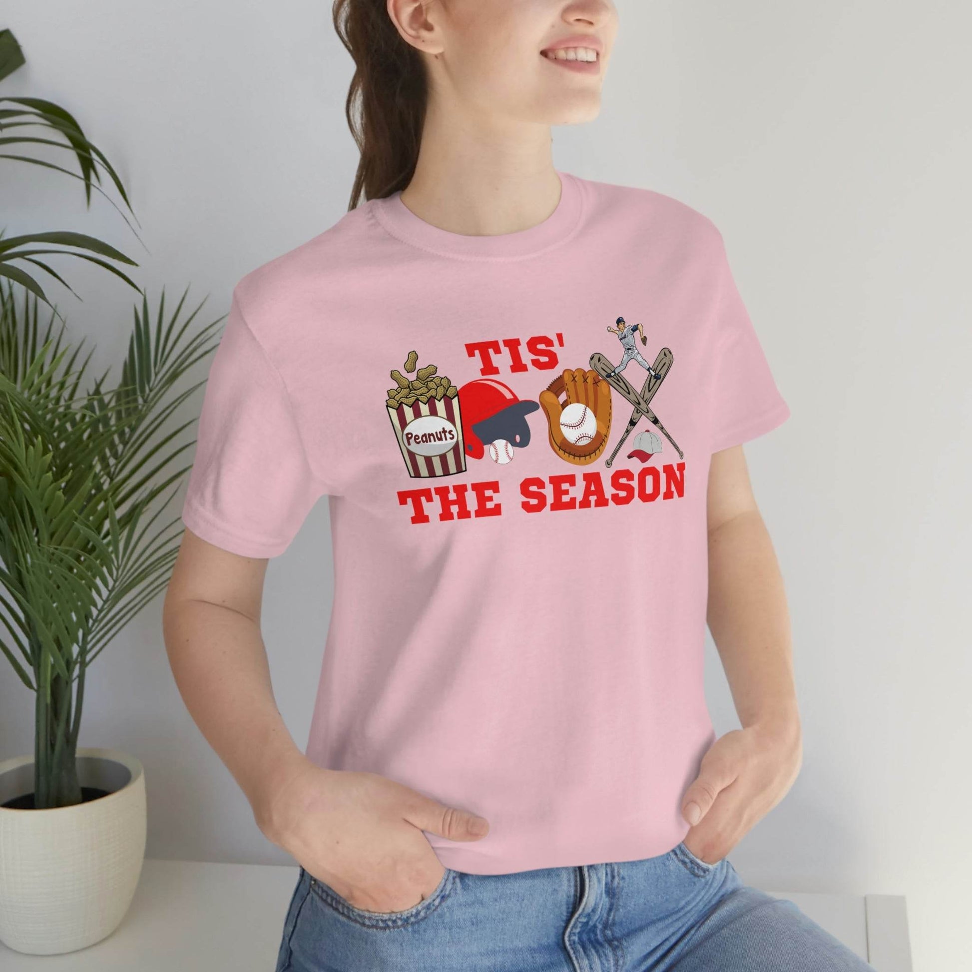Tis the season Baseball shirt baseball tee baseball tshirt - sport shirt Baseball Mom shirt, Baseball Mama shirt, gift for him gameday shirt - Giftsmojo