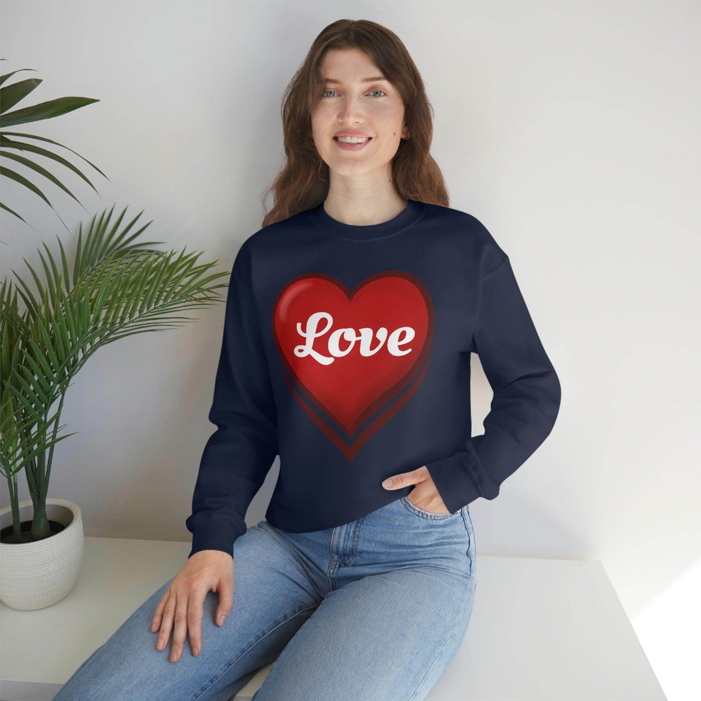 Love Sweatshirt, Valentine's Gift, - Giftsmojo