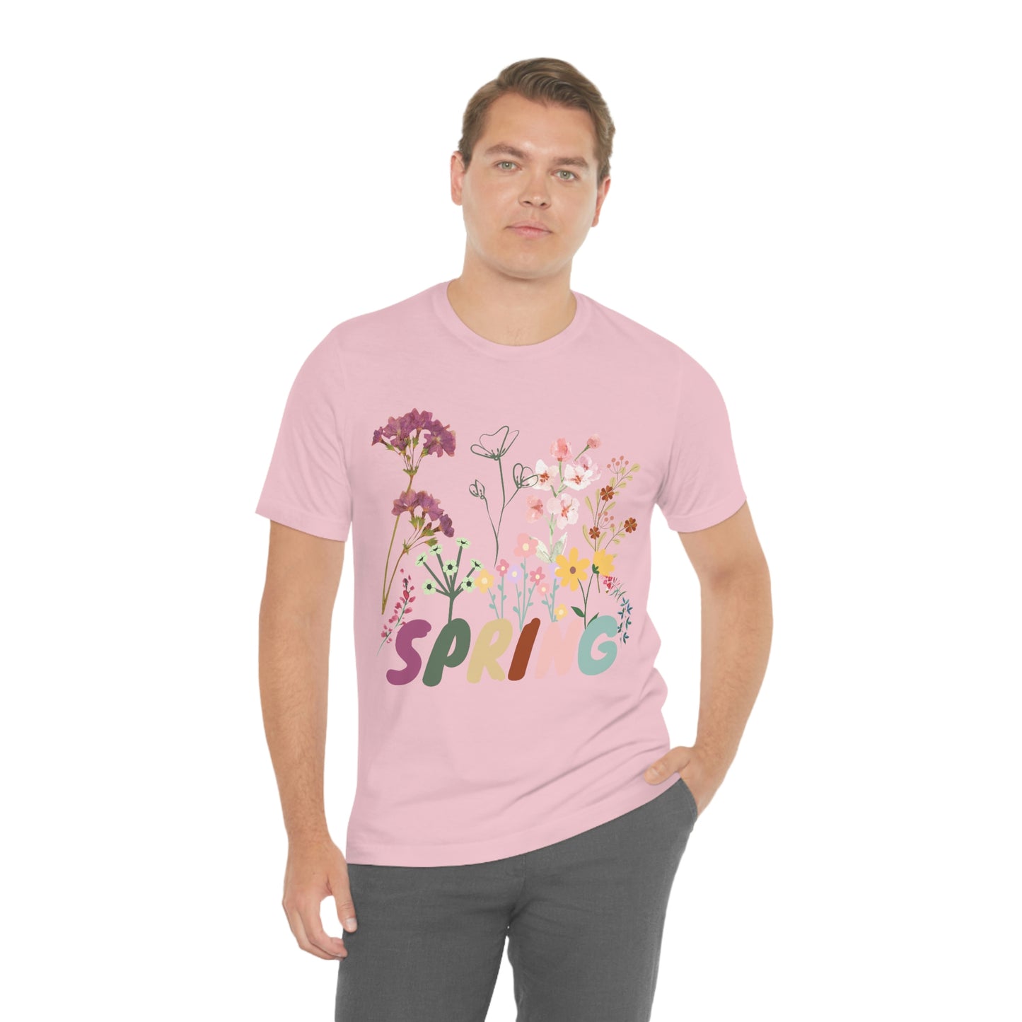 Spring Shirt, Flower T shirt, Vintage Botanical Shirt, Vintage T-shirt, Graphic Tshirt, Botanical Print, Vintage Flower Shirt, Wildflower,