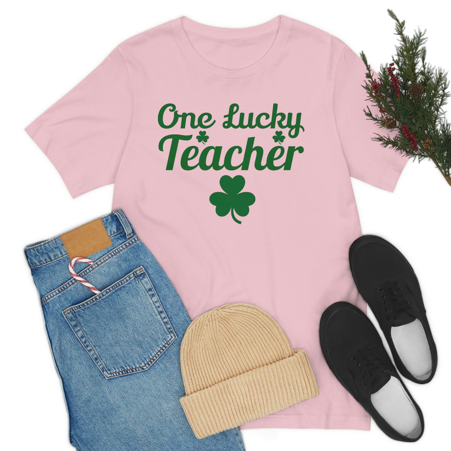 One Lucky Teacher Shirt feeling Lucky St Patrick's Day shirt - Funny St Paddy's day Funny Shirt