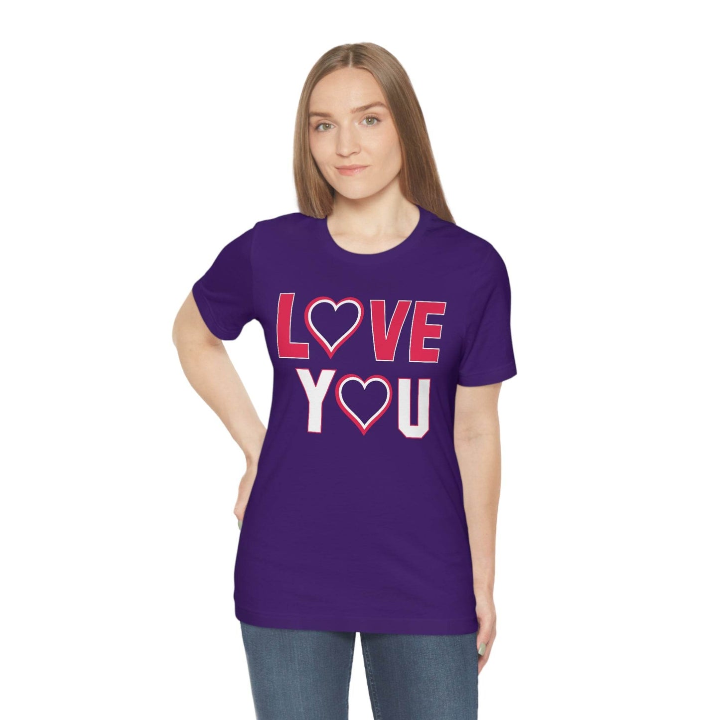love you heart Tee - Giftsmojo
