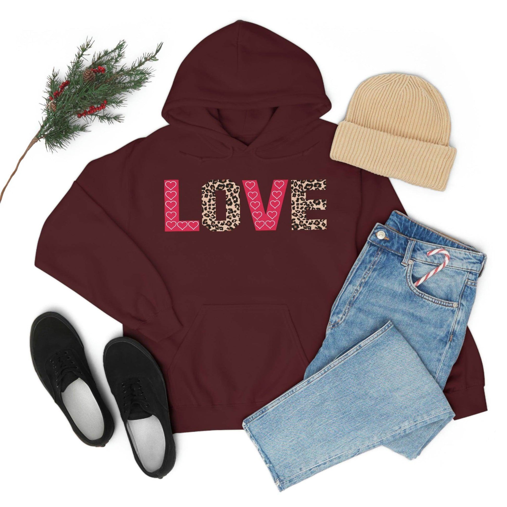 Love Hooded Sweatshirt - Giftsmojo