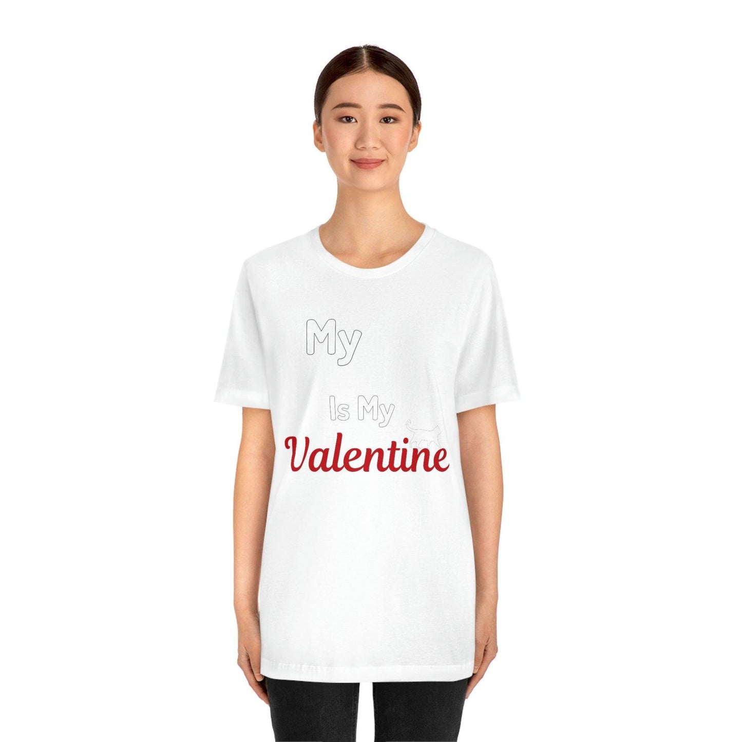 My Cat is My Valentine, Pet lover Valentine shirt - Cute cat lover shirt - gift for cat lovers - Giftsmojo
