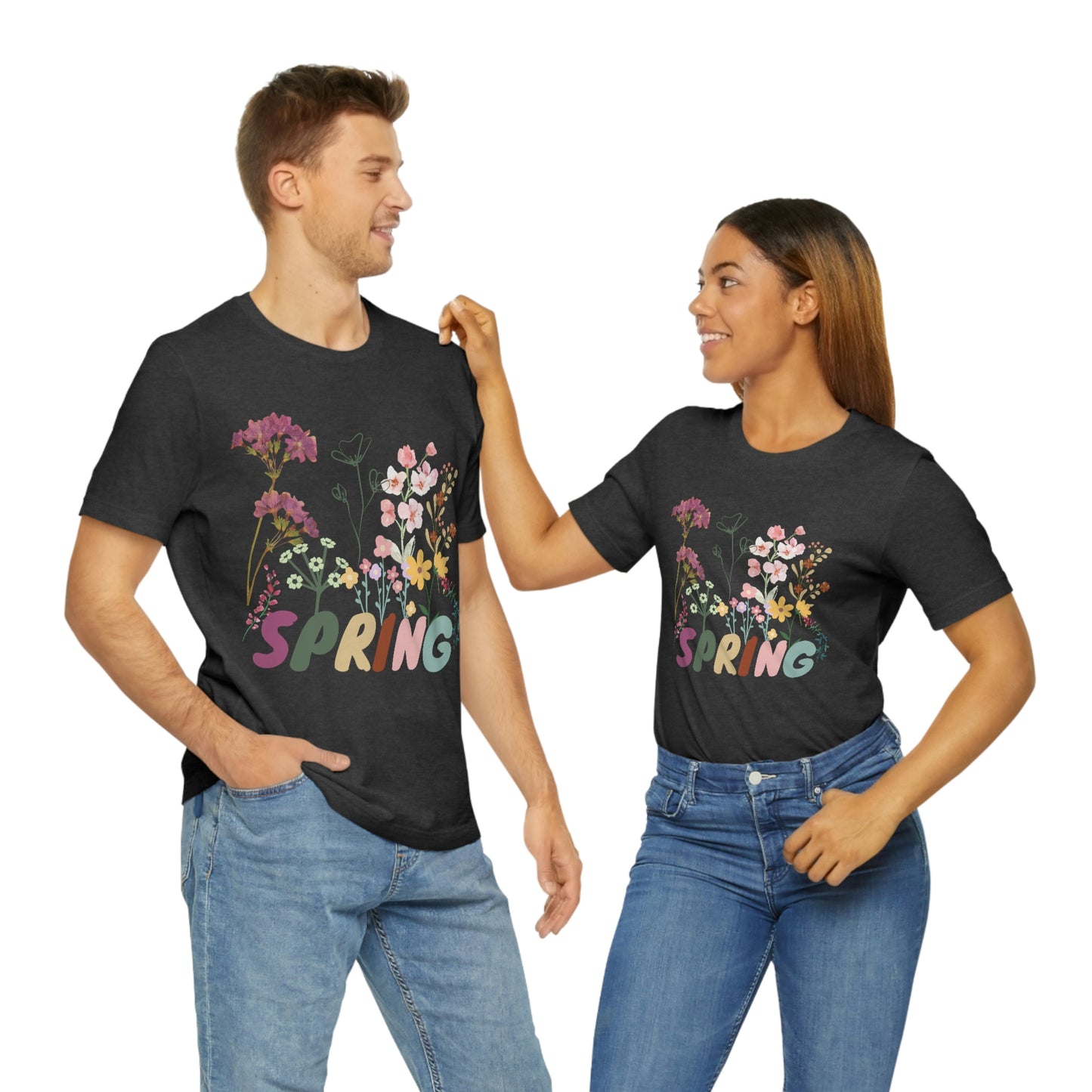 Spring Shirt, Flower T shirt, Vintage Botanical Shirt, Vintage T-shirt, Graphic Tshirt, Botanical Print, Vintage Flower Shirt, Wildflower,