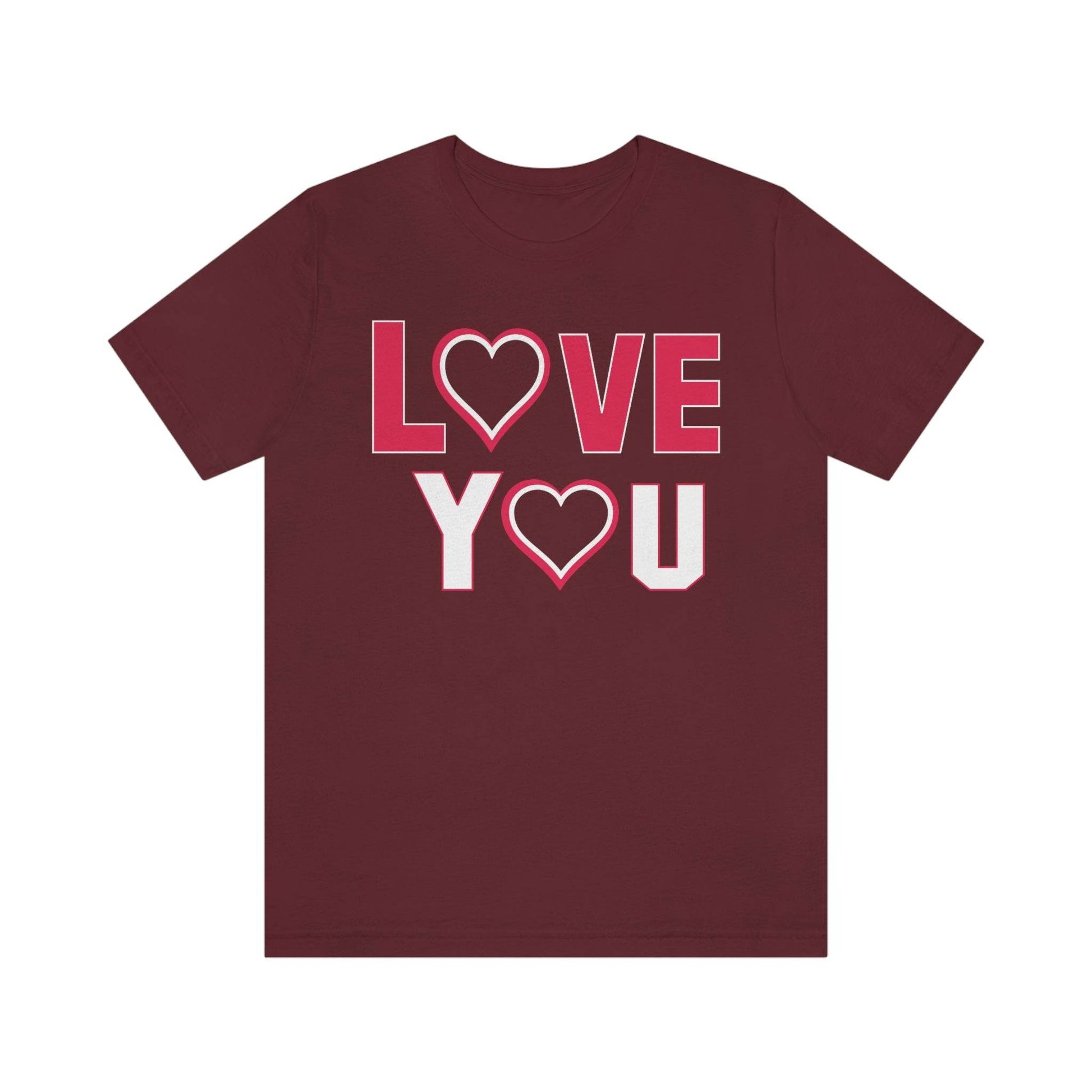 love you heart Tee - Giftsmojo