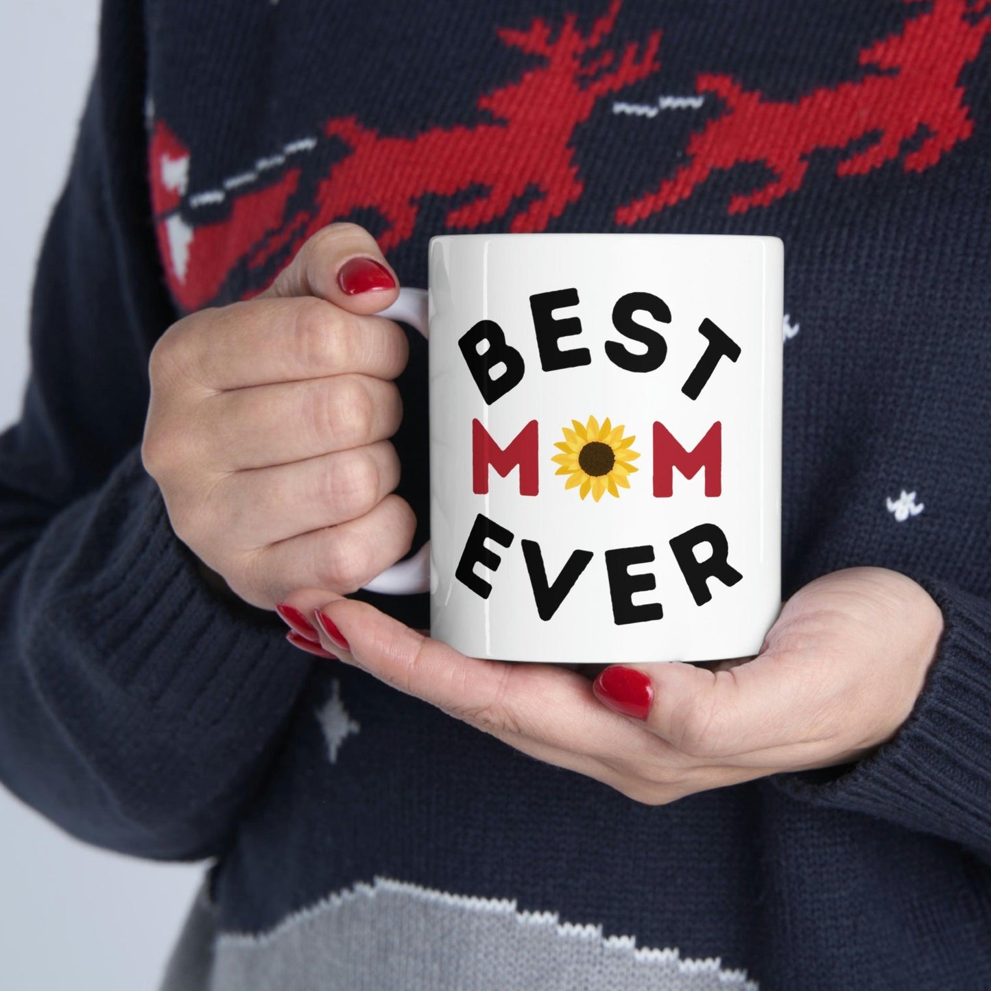 Best Mom Ever Mug, gift for mom on mothers day, Birthday gift for mom, gift for her, coffee mug for her, hot cocoa mug, gift for coffee lover - Giftsmojo