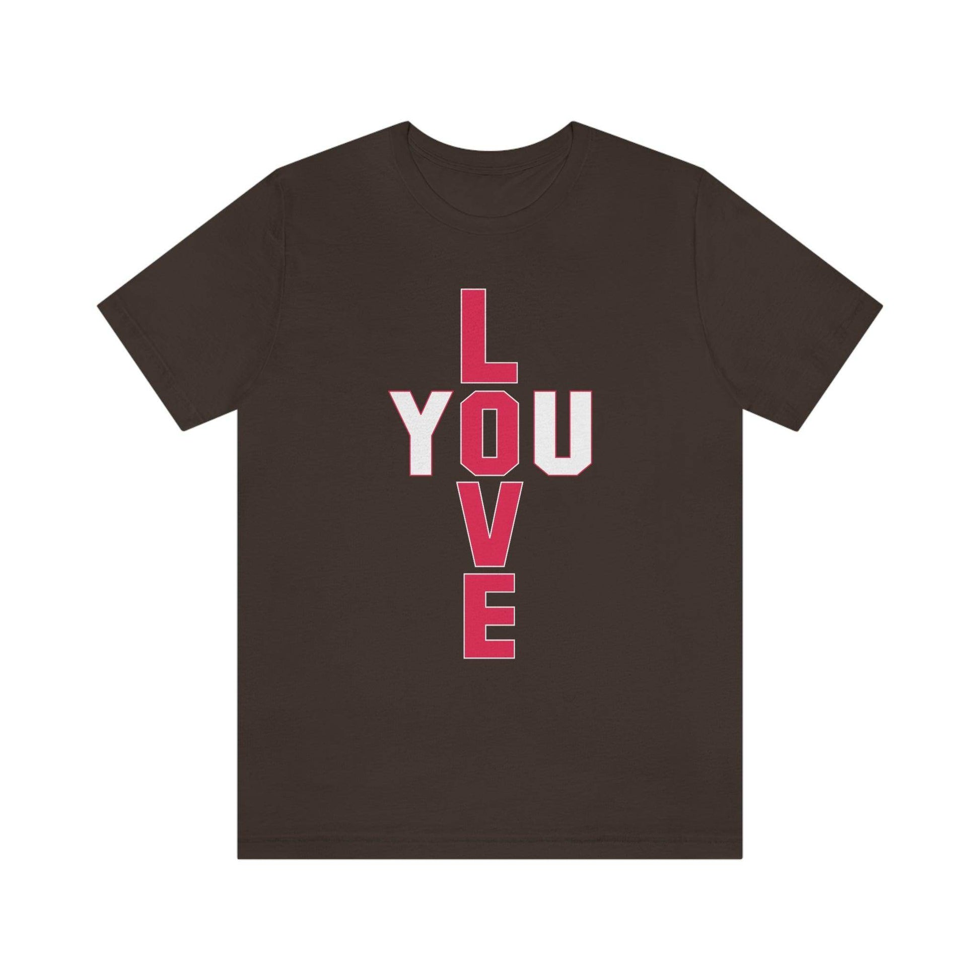 T-shape Love you Tee - Giftsmojo