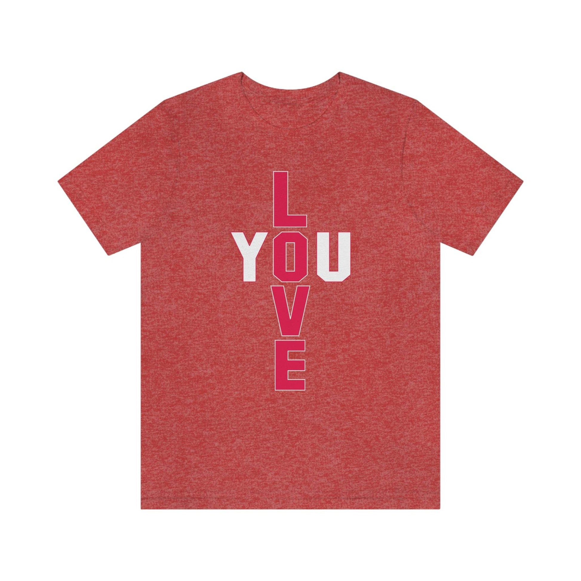 T-shape Love you Tee - Giftsmojo