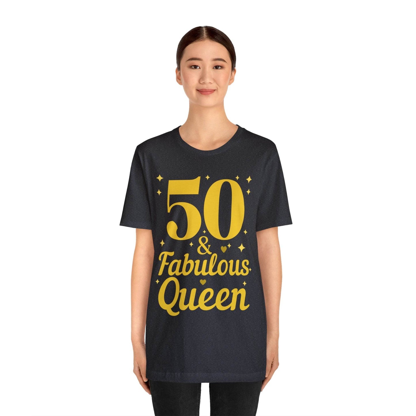 50 and Fabulous Queen shirt, Funny 50th birthday shirt - Giftsmojo