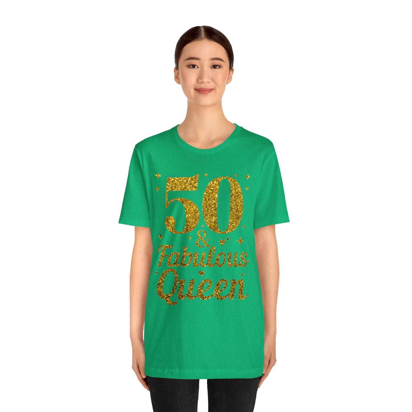 Funny 50th birthday Shirt 50 and Fabulous Queen shirt