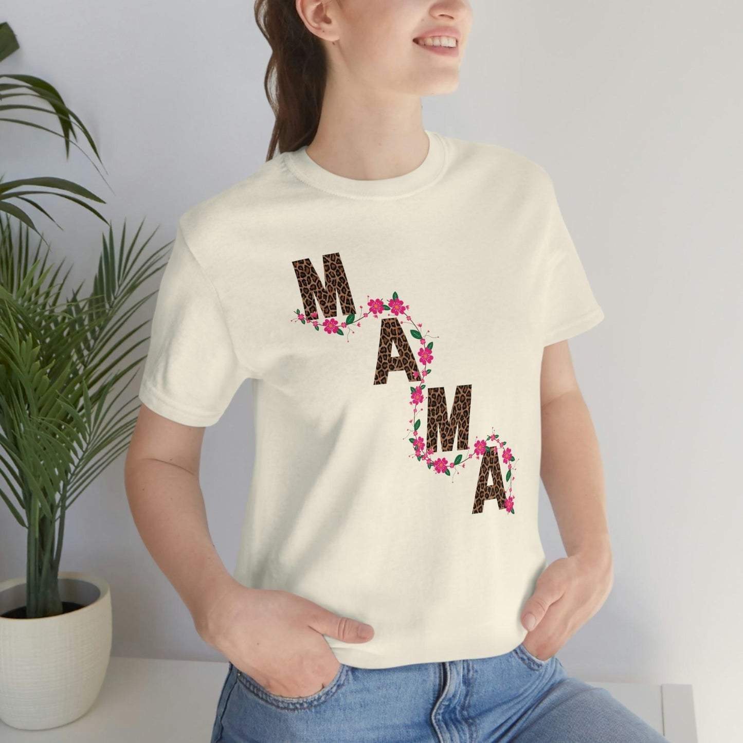 Leopard print Mama shirt Flower mama shirt - Leopard Mama Shirt mothers day shirt new mom shirt - Giftsmojo