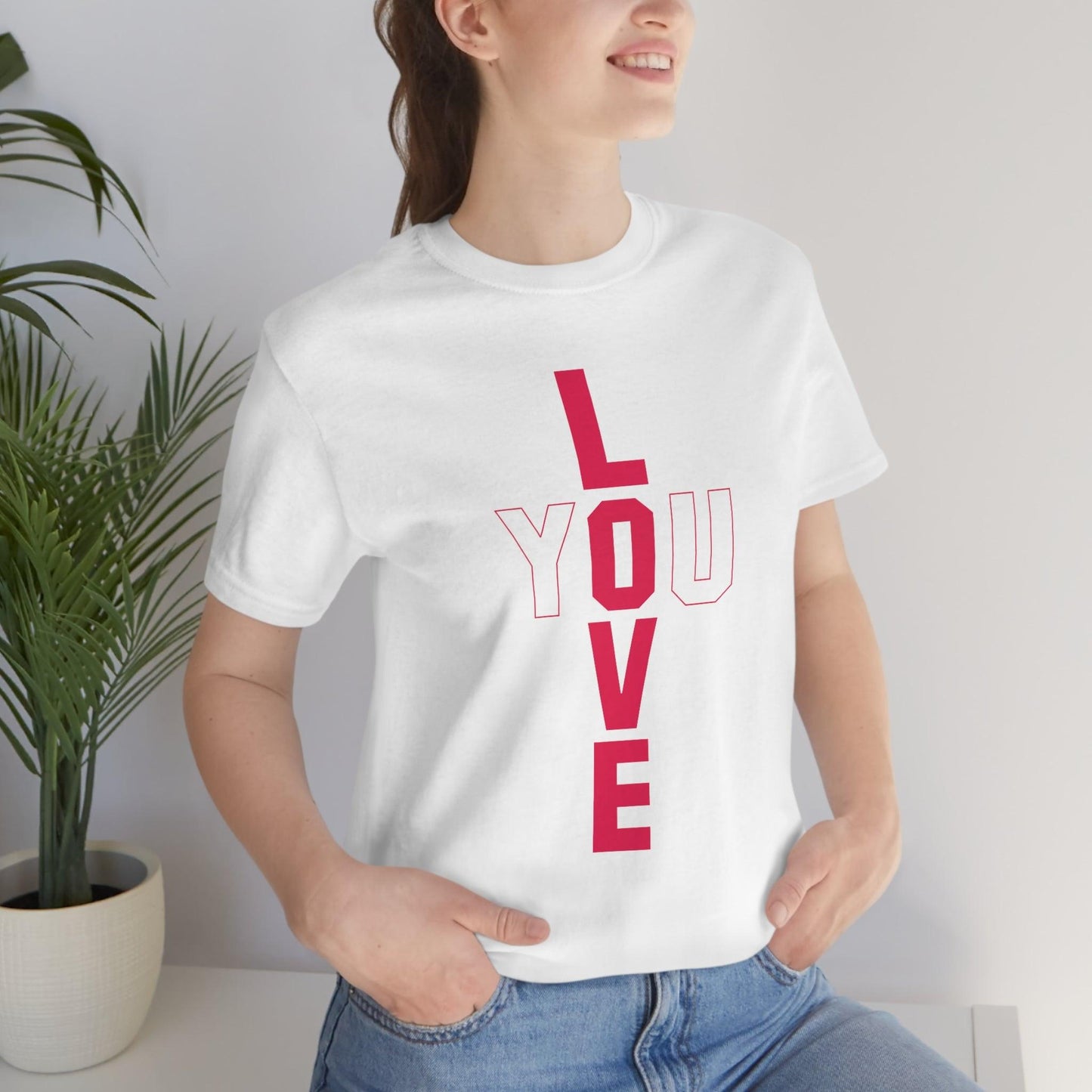 T-shape Love you Tee - Giftsmojo