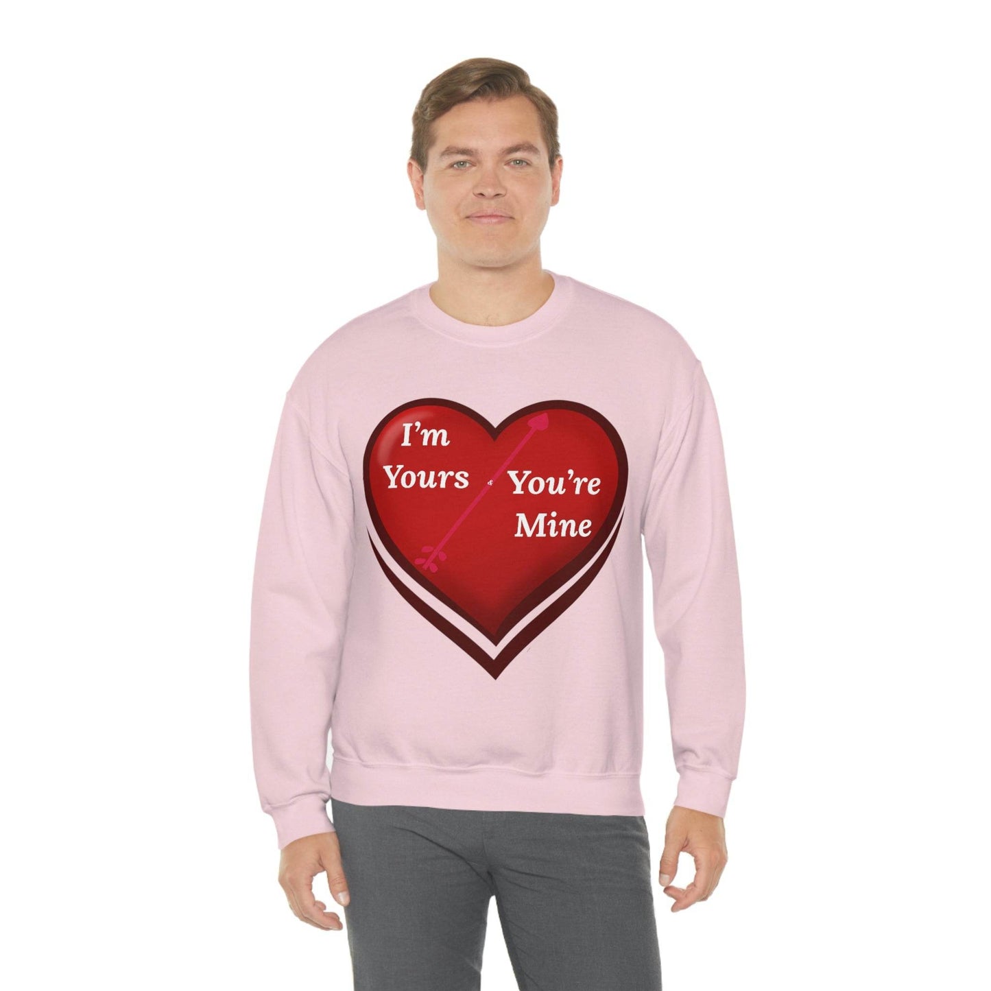 I'm Yours and You're Mine Heart Sweatshirt - Giftsmojo