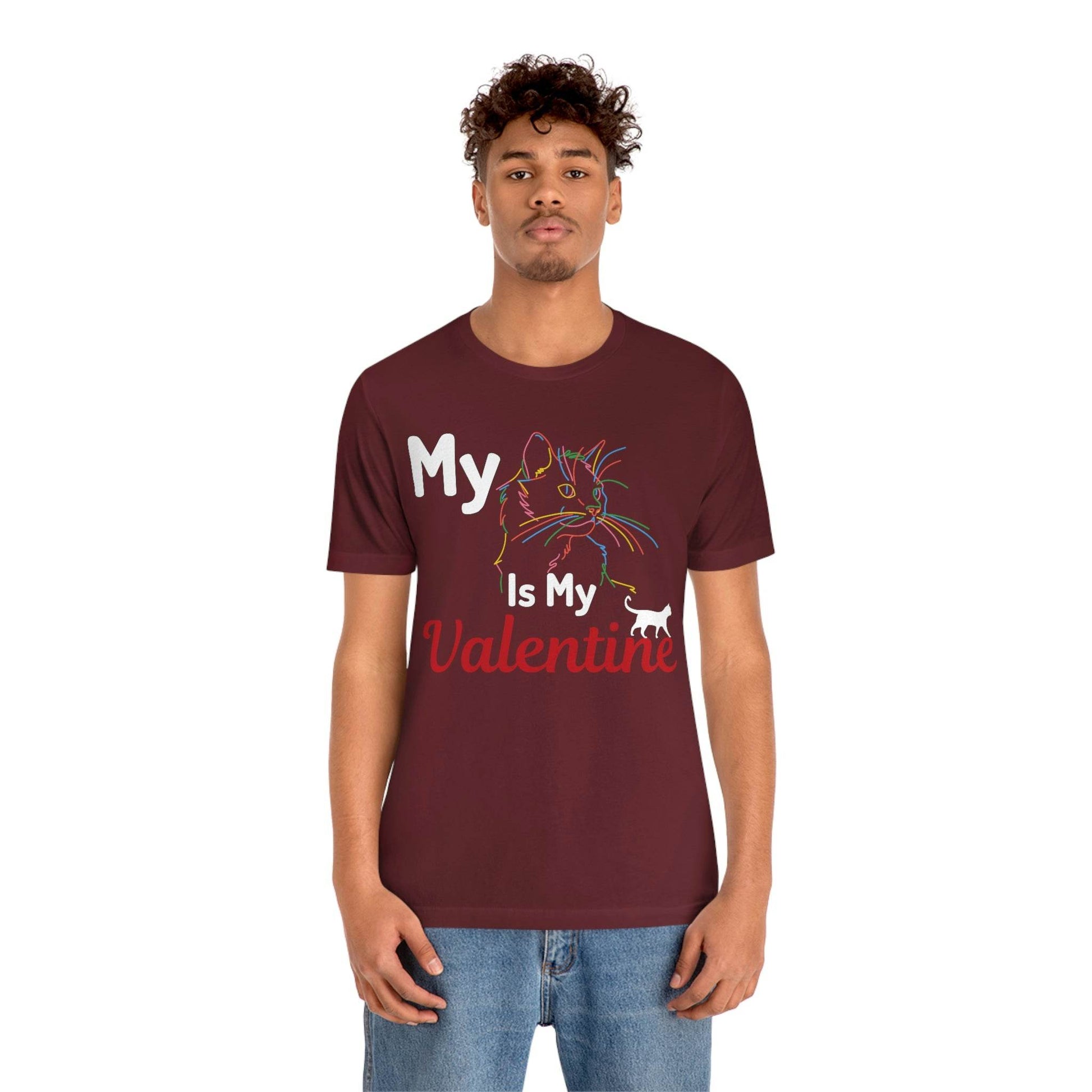 My Cat is My Valentine, Cute Pet lover Valentine shirt - Cute Cat lover shirt - Cat Mom shirt - Giftsmojo