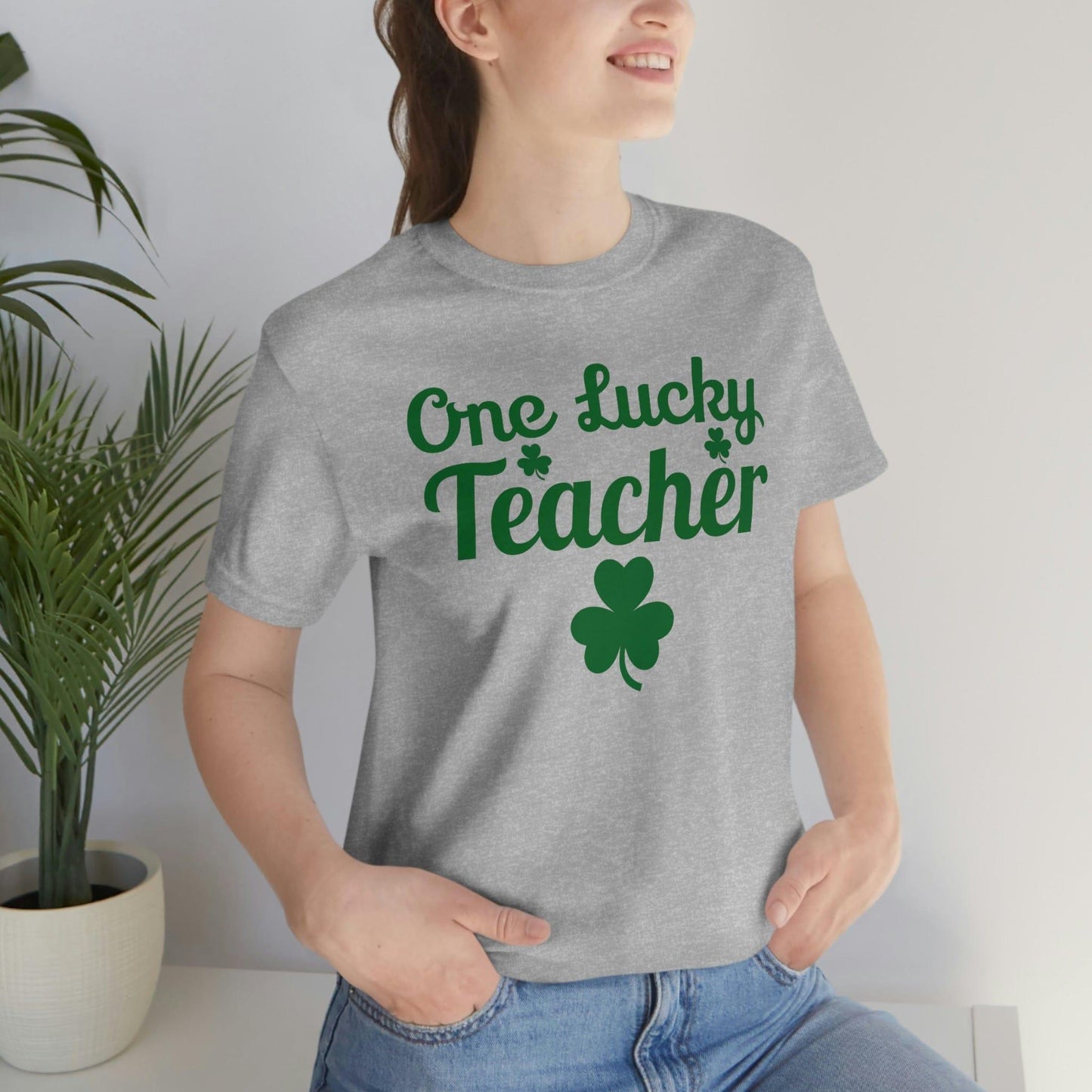 One Lucky Teacher Shirt feeling Lucky St Patrick's Day shirt - Funny St Paddy's day Funny Shirt