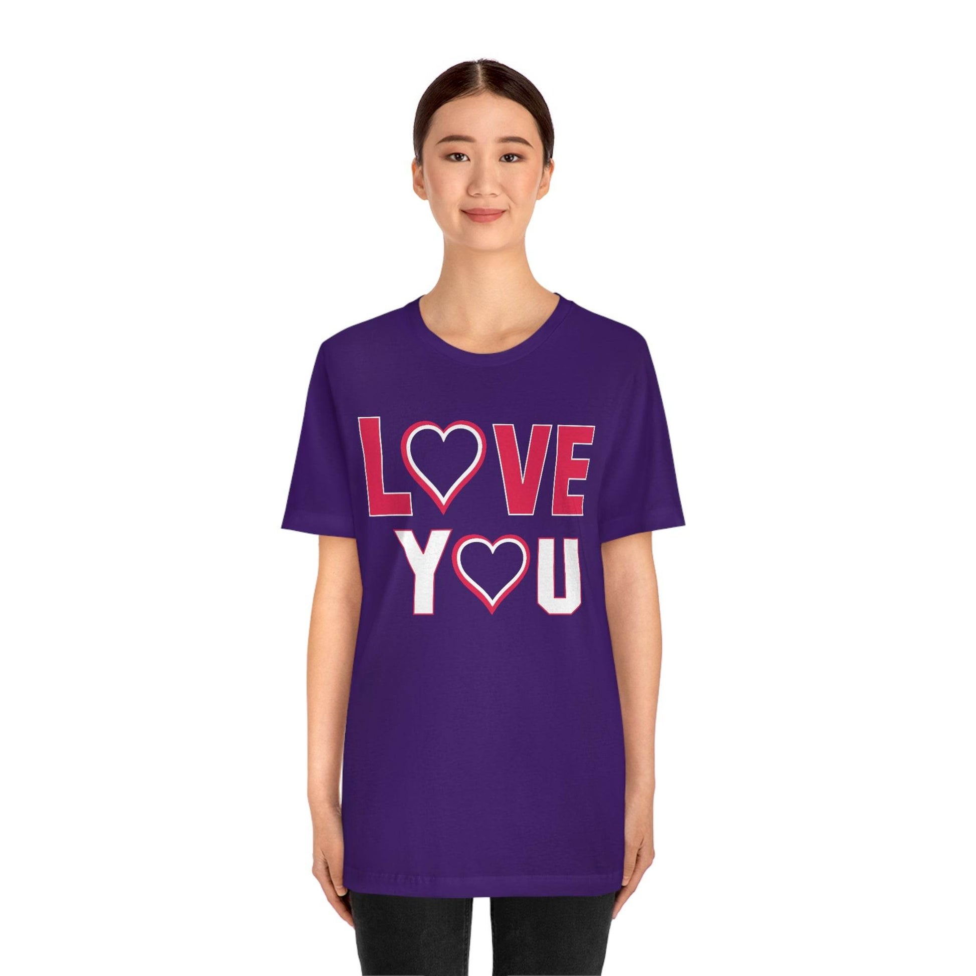 love you heart Tee - Giftsmojo