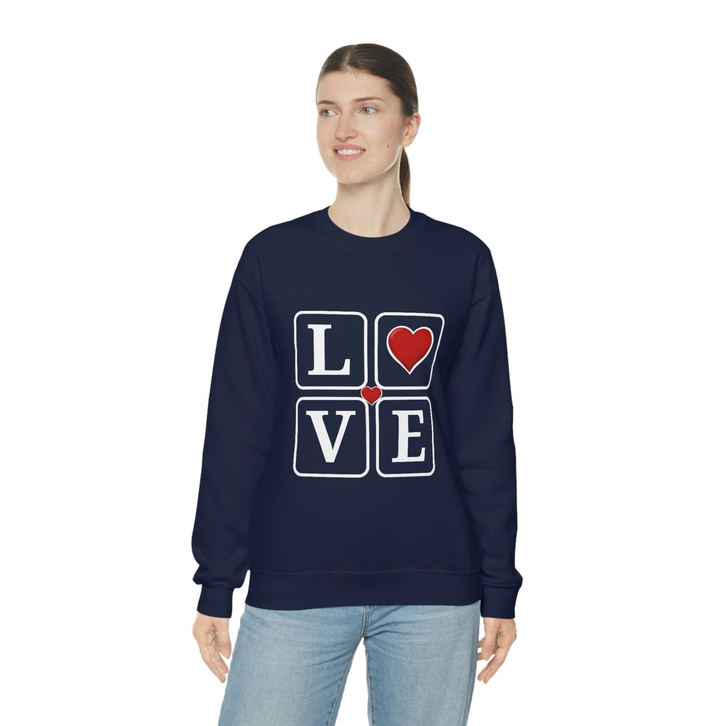 Love square Hearts Sweatshirt