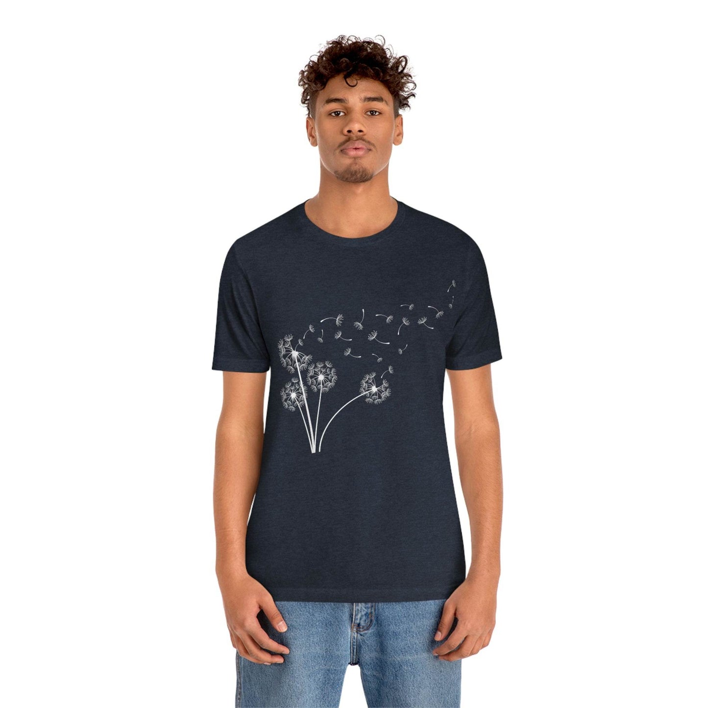 Dandelion Shirt, Boho Windflower Shirt, Dandelion Shirt for Her, Windflower Tee, Meditation Gift, Yoga Shirt, Inspirational Shirt, Bday Tees - Giftsmojo