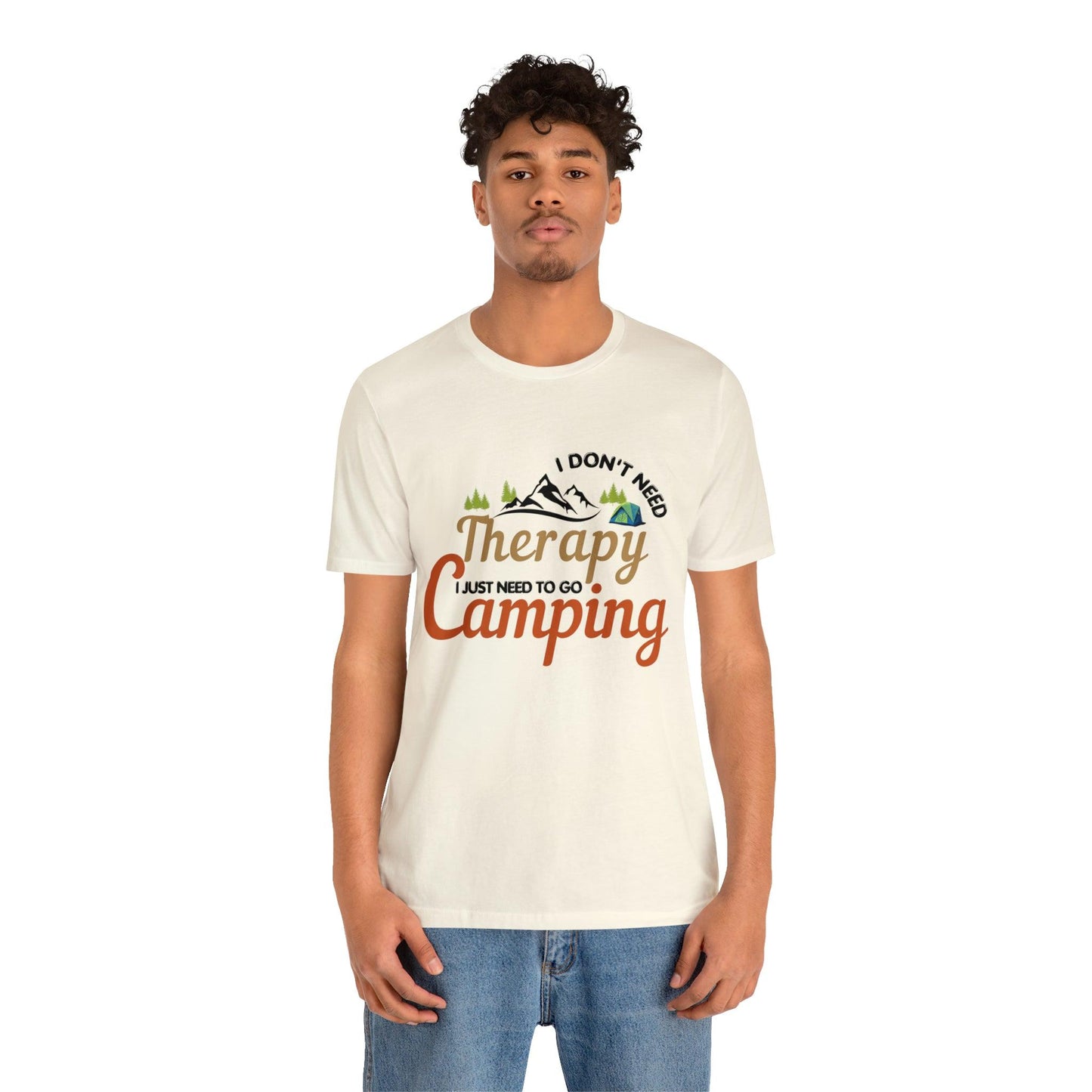 I don't need therapy I just need to go camping, camping shirt, dad shirt, dad gift, gift for outdoor lover, fishing gift nature lover shirt