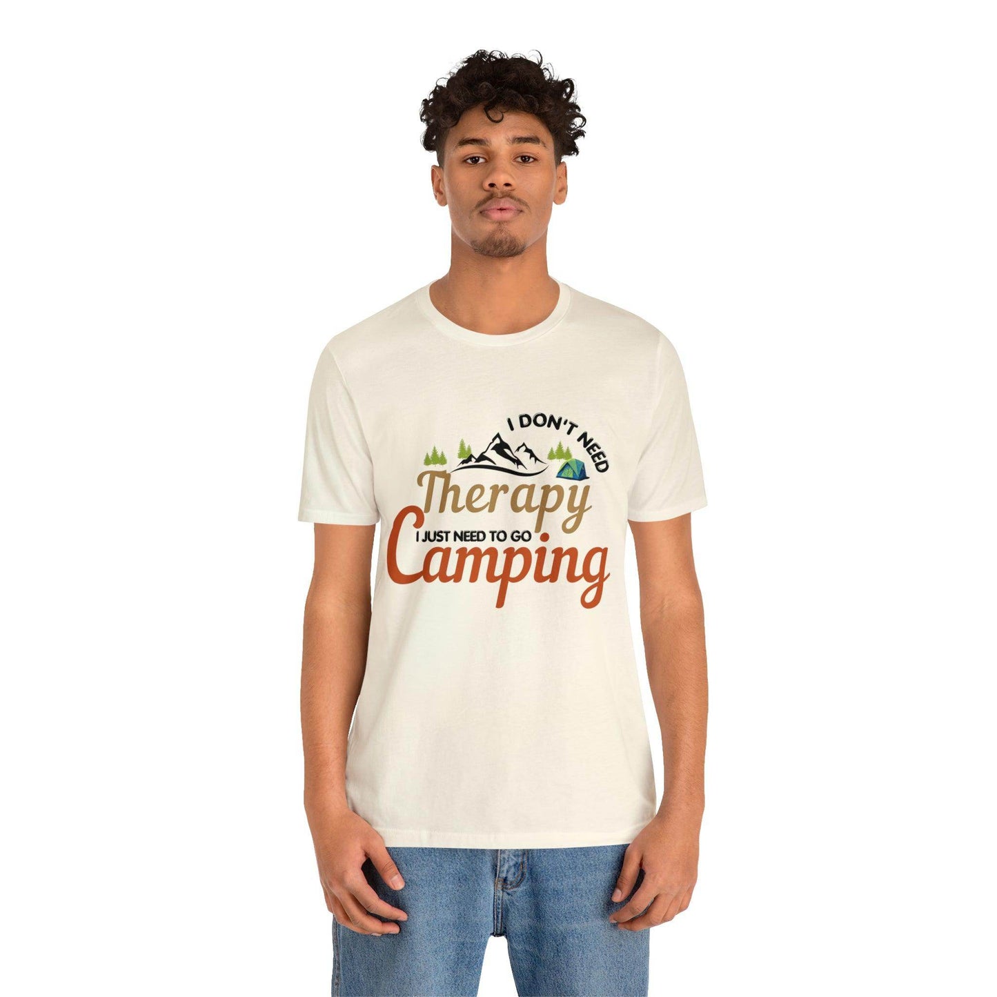 I don't need therapy I just need to go camping, camping shirt, dad shirt, dad gift, gift for outdoor lover, fishing gift nature lover shirt - Giftsmojo