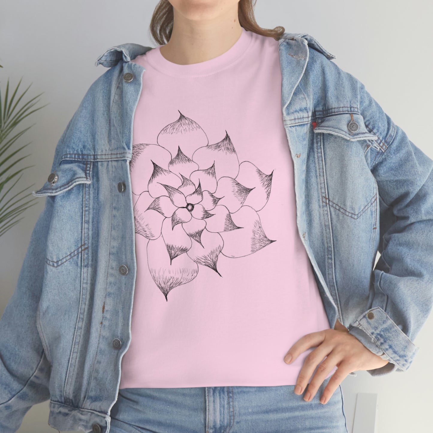 Flower Tee, custom designed tee, flower t-shirt, floral graphic tee
