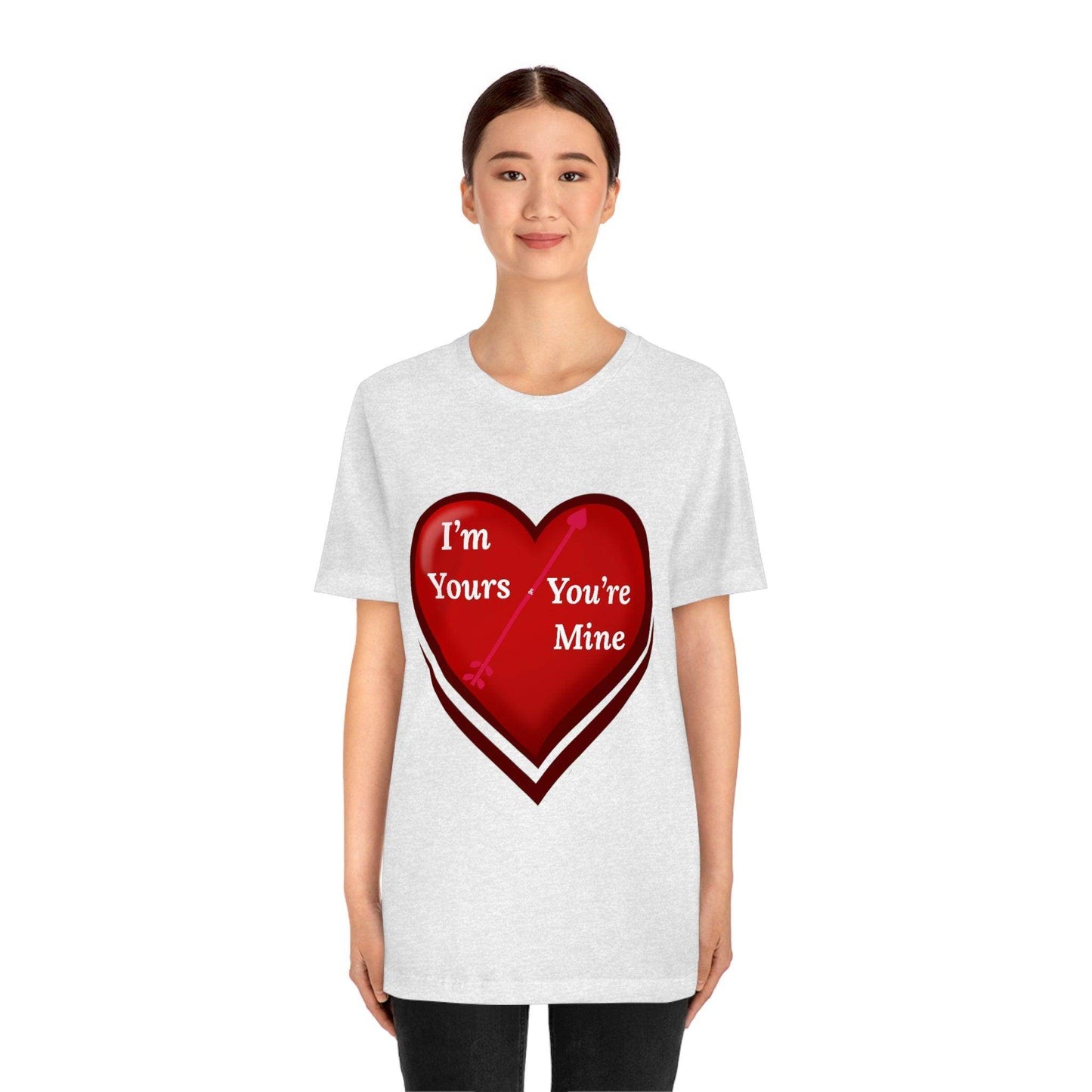 I'm Yours and You're Mine Heart Tee - Giftsmojo