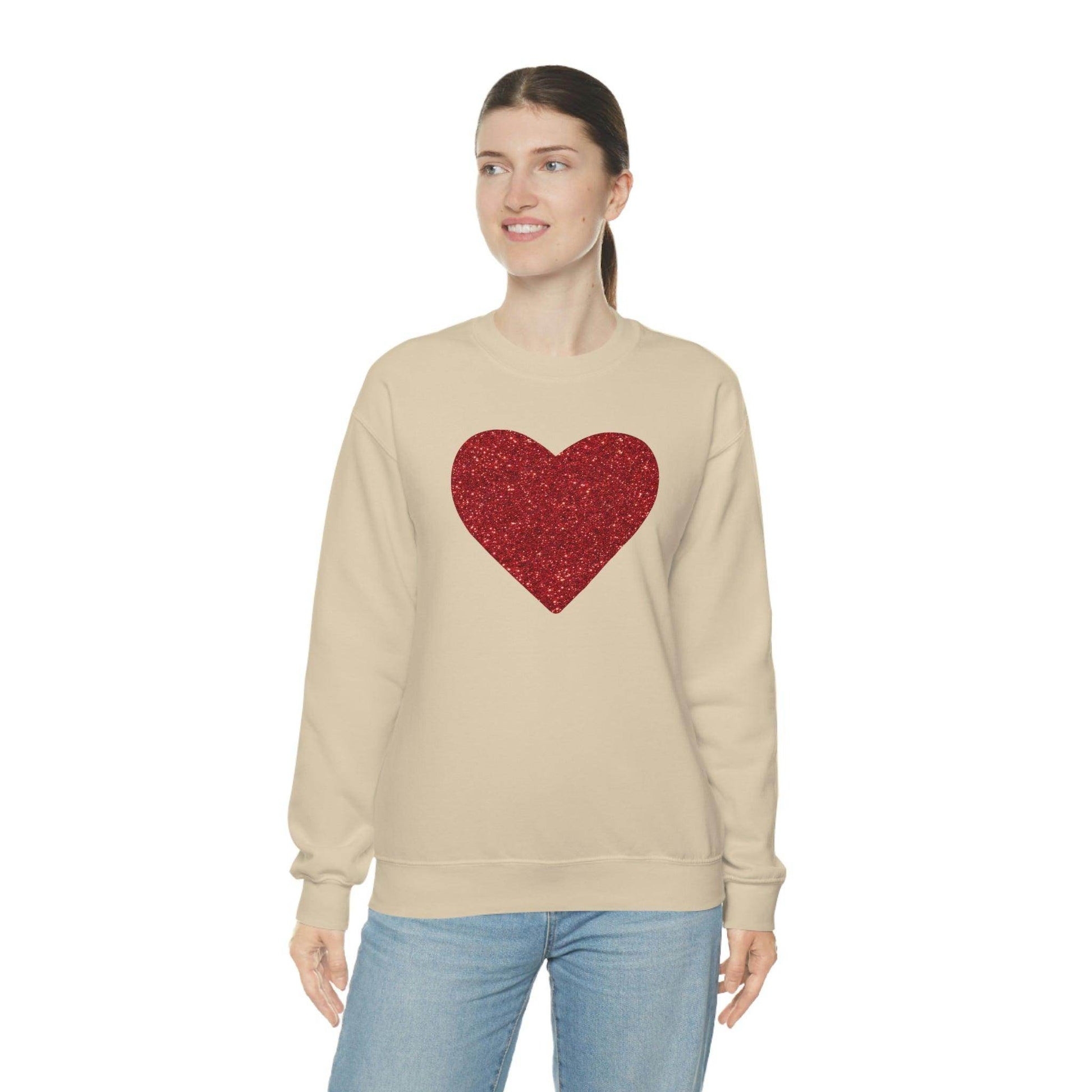 Heart Sweatshirt Love sweatshirt Love Shirt Cute Love Shirt with Heart Valentine sweatshirt - Matching Love shirt Girlfriend gift Boyfriend - Giftsmojo
