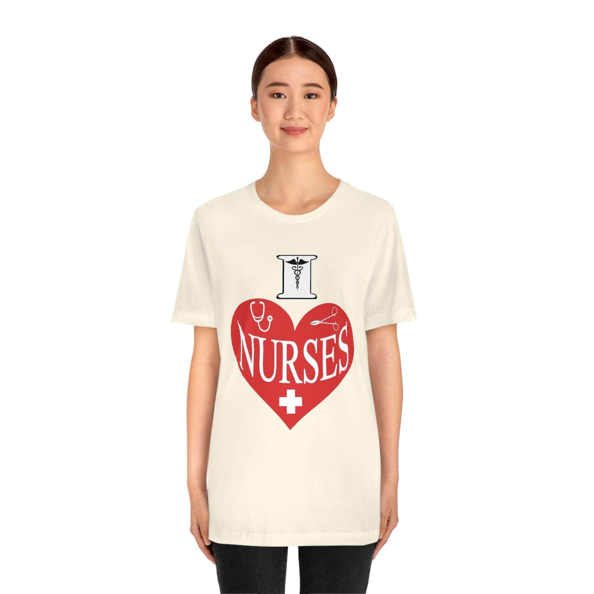 I love Nurses Tee - Giftsmojo