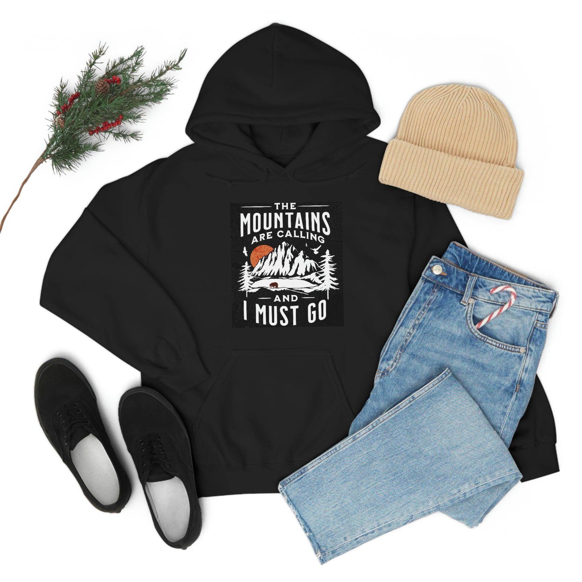 The Mountains are calling Hooded Sweatshirt - Giftsmojo