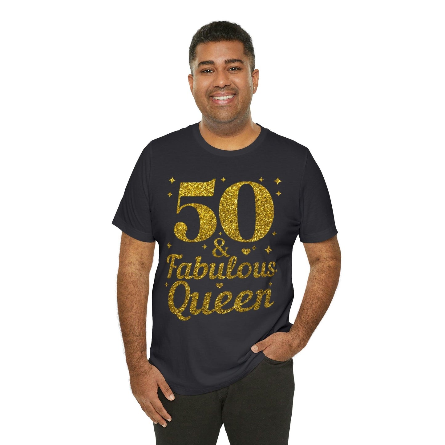 50 and Fabulous Queen shirt, Funny 50th birthday shirt, 50th birthday Tshirt, birthday queen shirt, Gift for 50th birthday, Vintage shirt, birthday gift, birthday girl shirt, mom’s birthday gift - Giftsmojo