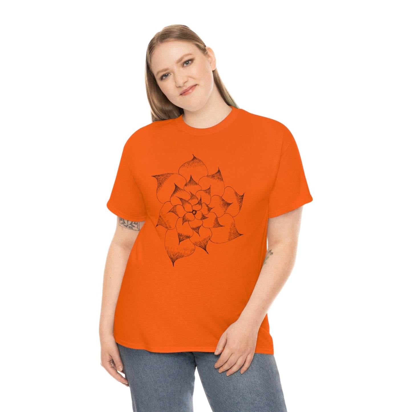 Flower Tee, custom designed tee, flower t-shirt, floral graphic tee - Giftsmojo
