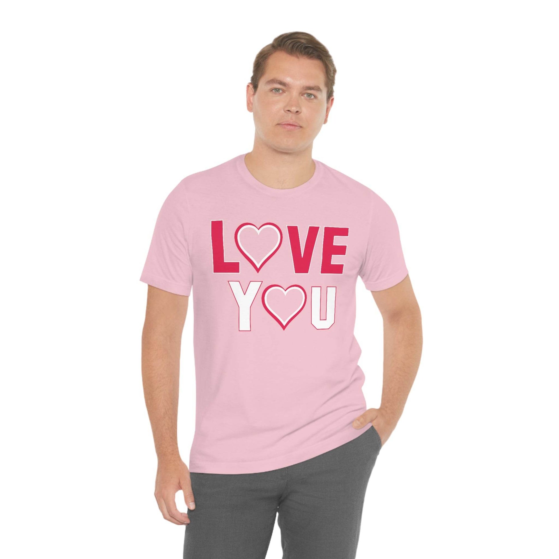 love you heart Tee - Giftsmojo